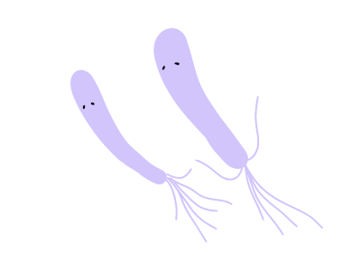 かわいいピロリ菌の画像